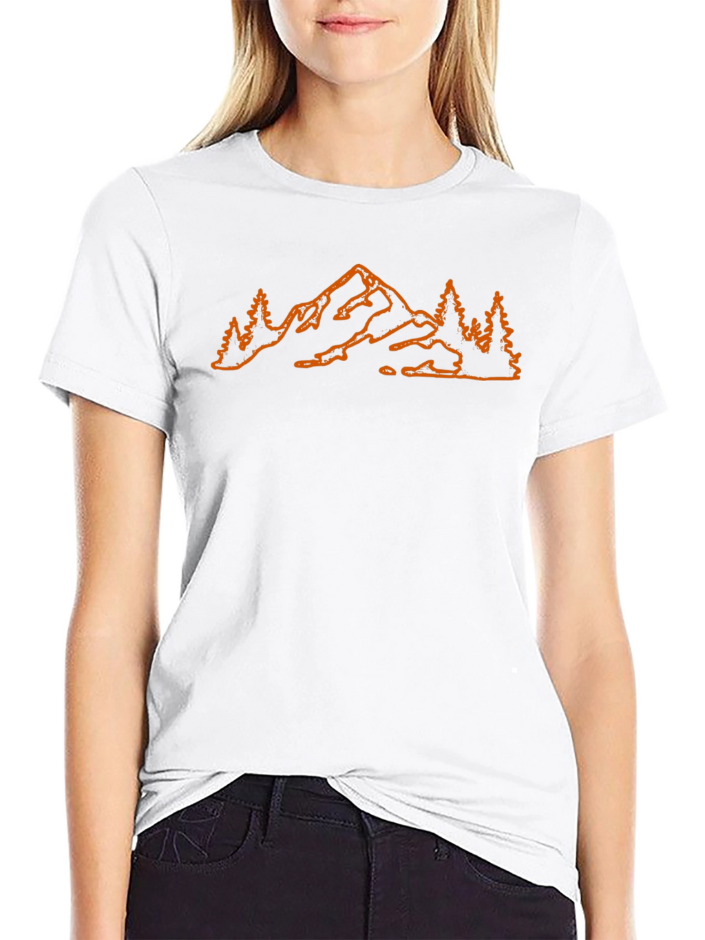 Mountain Outline T-Shirt - Nature Adventure Tee
