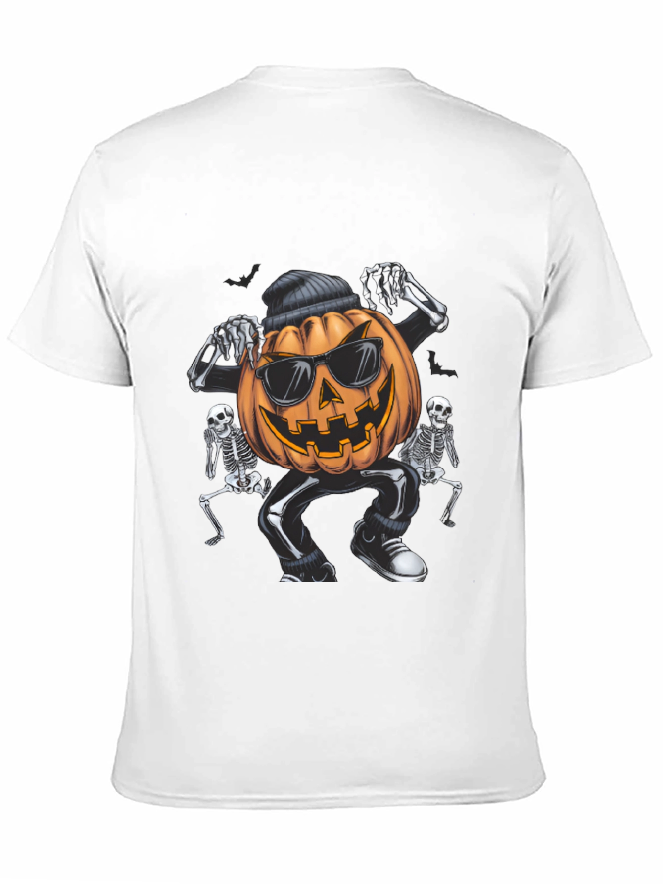 Cool Pumpkin Gangster Halloween Graphic T-Shirt