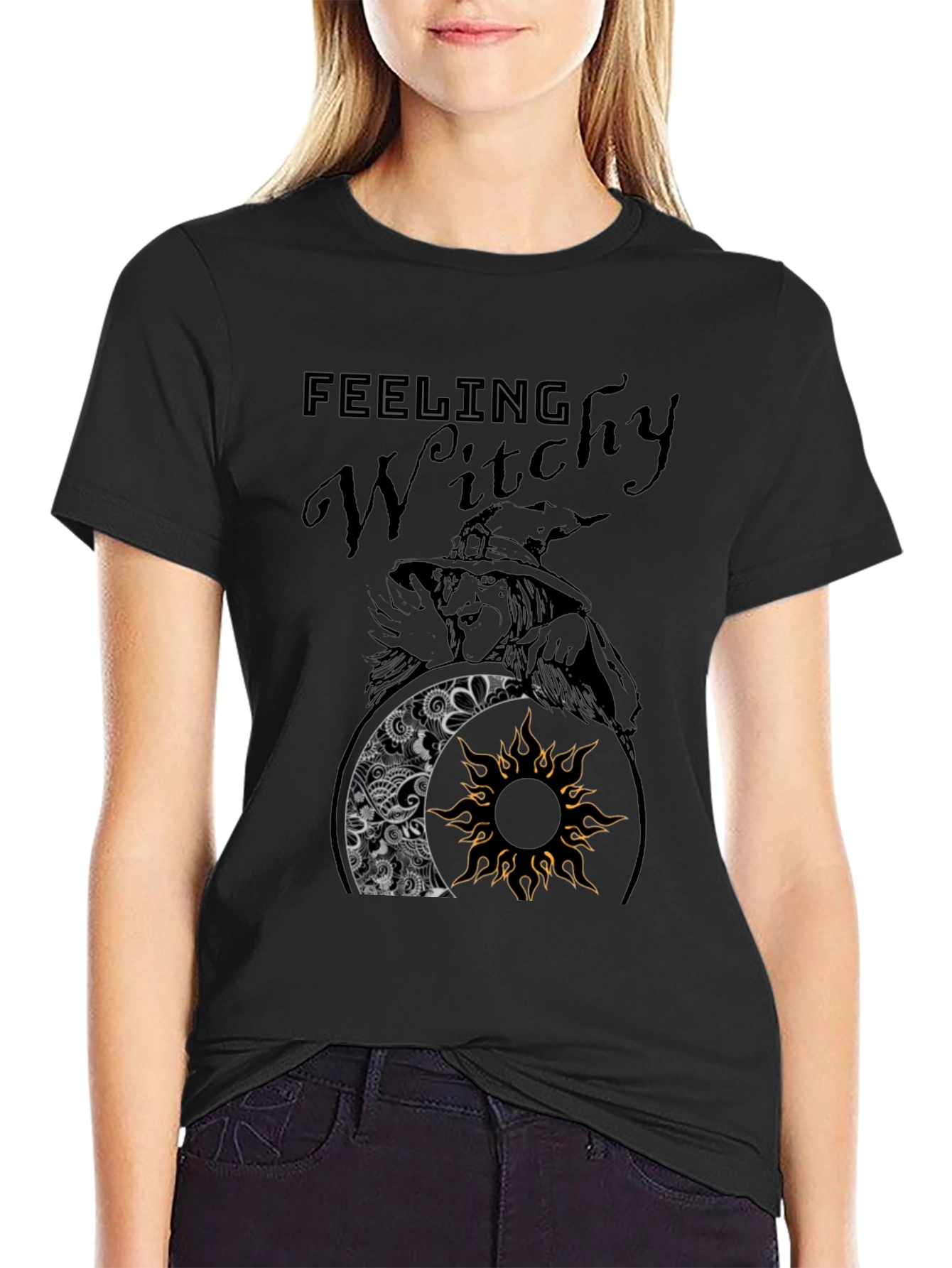 Feeling Witchy Black T-Shirt