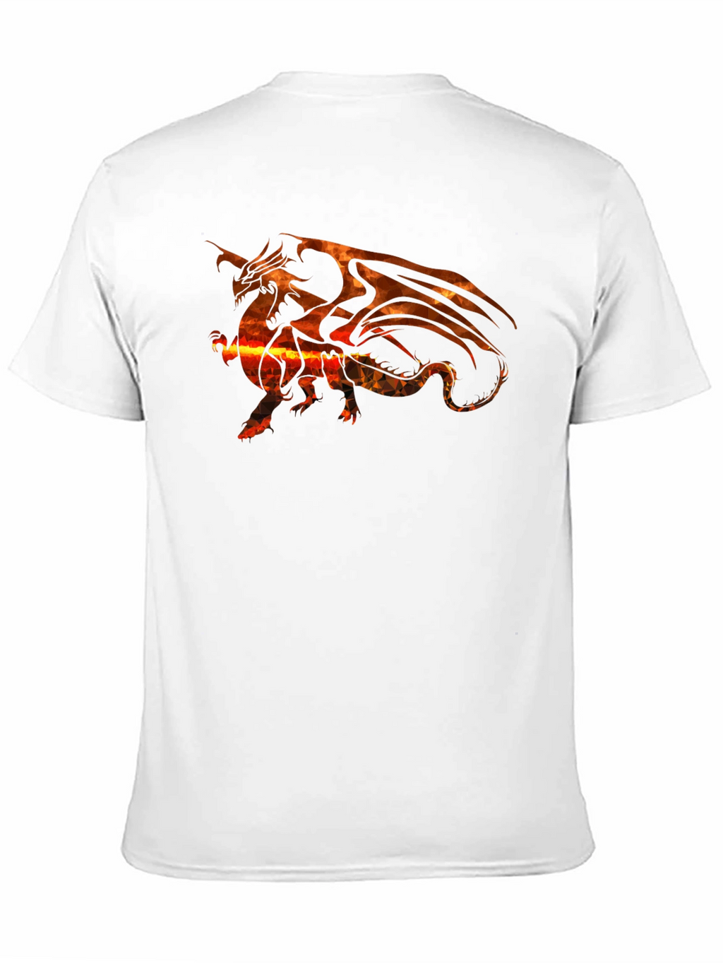 Fiery Dragon Graphic Tee - Black