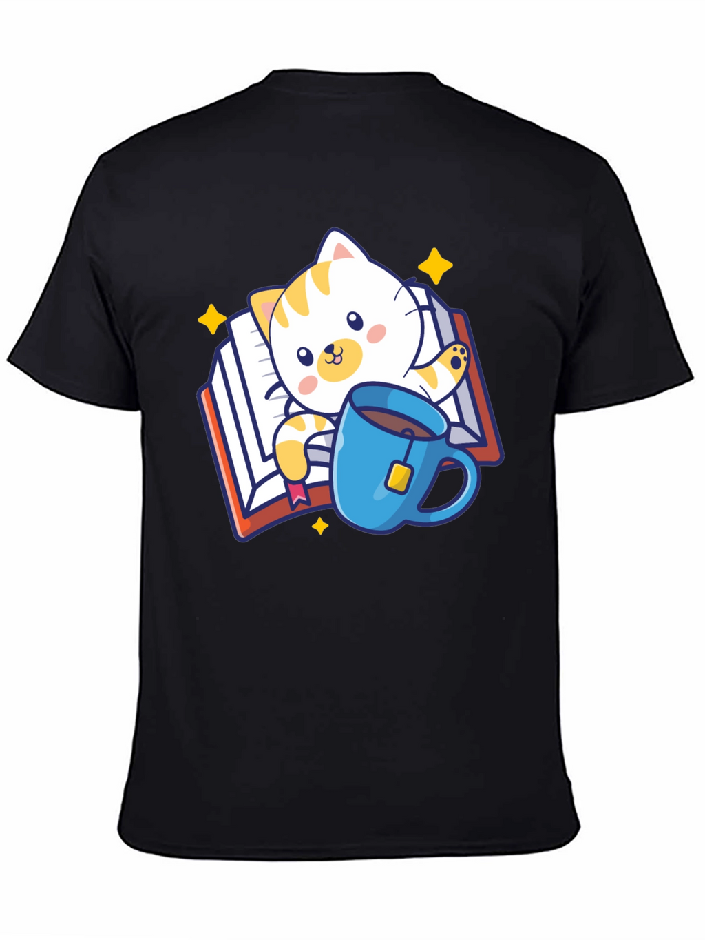 Cute Cat Reading Book T-Shirt