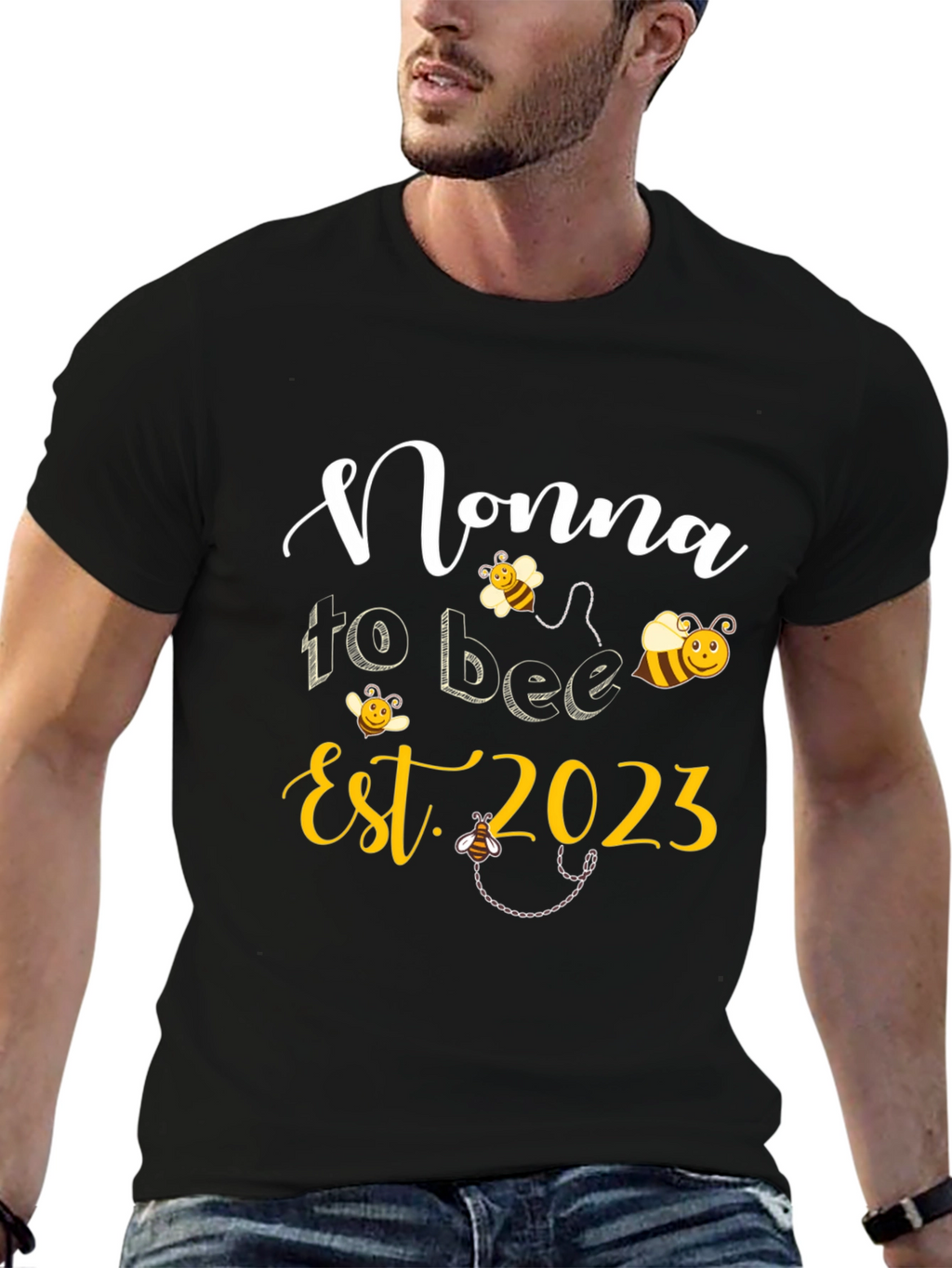 Nonna To Bee Est. 2023 Cute Graphic T-Shirt