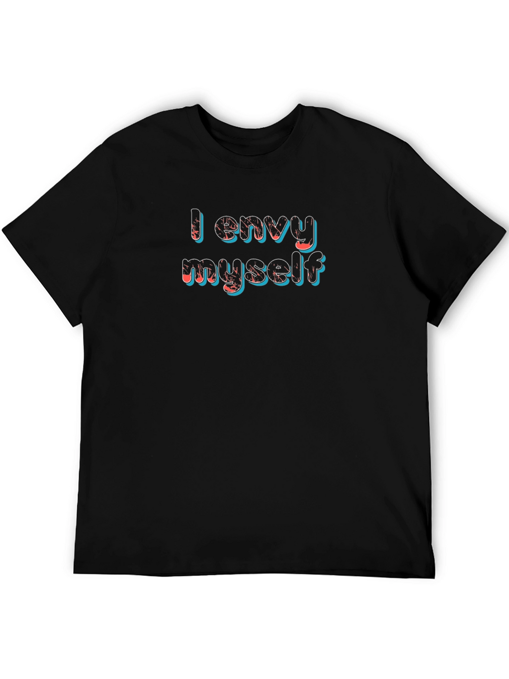 I Envy Myself Graphic T-Shirt - Black