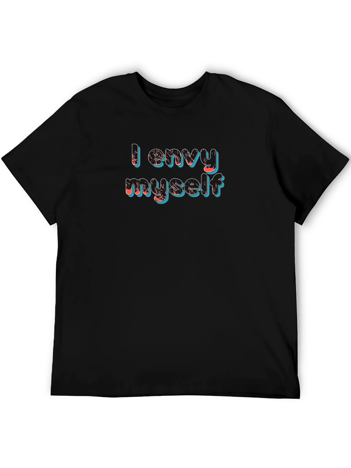 I Envy Myself Graphic T-Shirt - Black
