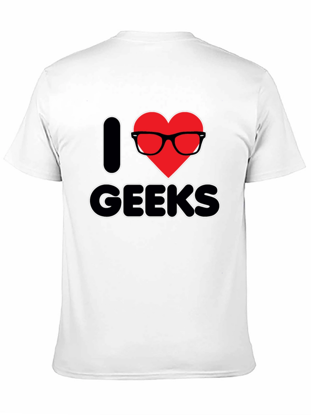I Heart Geeks T-Shirt - Black Graphic Tee
