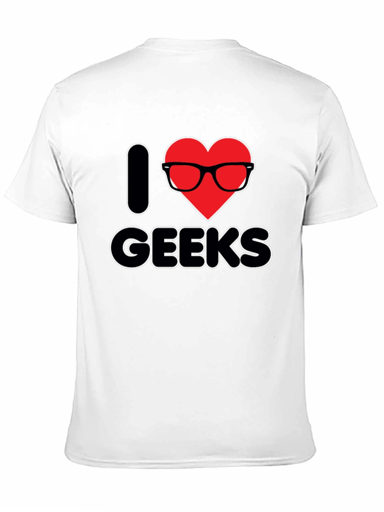 I Heart Geeks T-Shirt - Black Graphic Tee