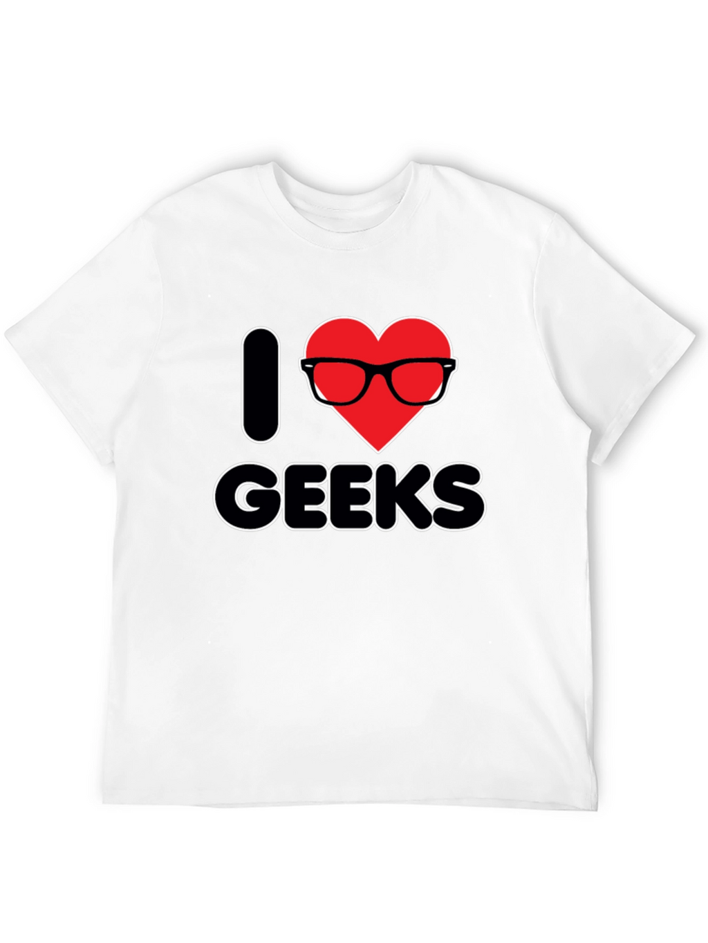 I Heart Geeks T-Shirt - Black Graphic Tee