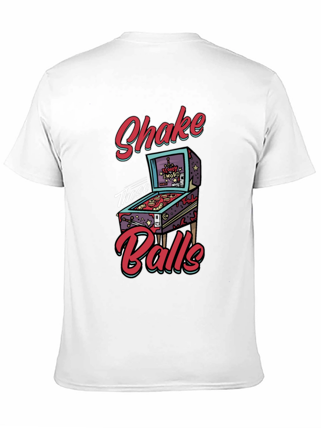 Shake Those Balls T-Shirt Pinball Graphic Tee Funny Gift