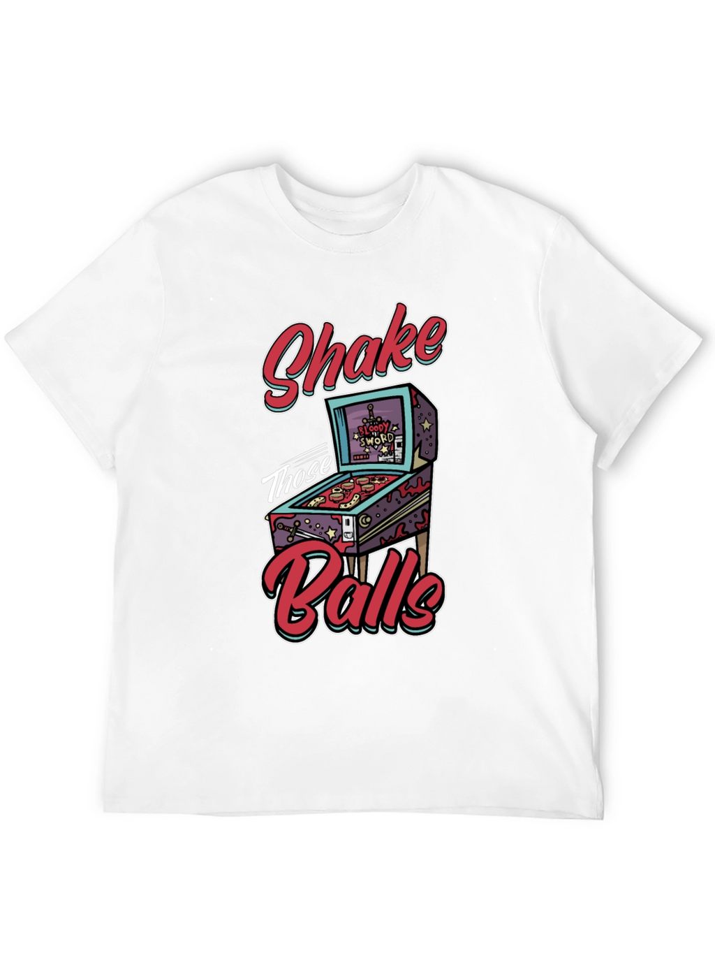 Shake Those Balls T-Shirt Pinball Graphic Tee Funny Gift