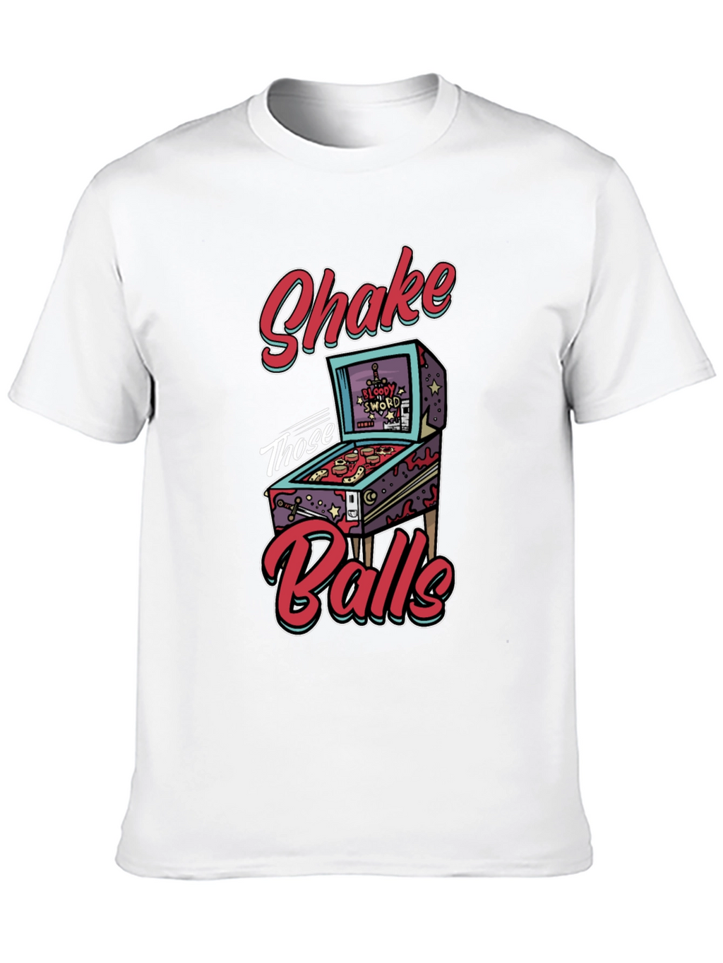 Shake Those Balls T-Shirt Pinball Graphic Tee Funny Gift