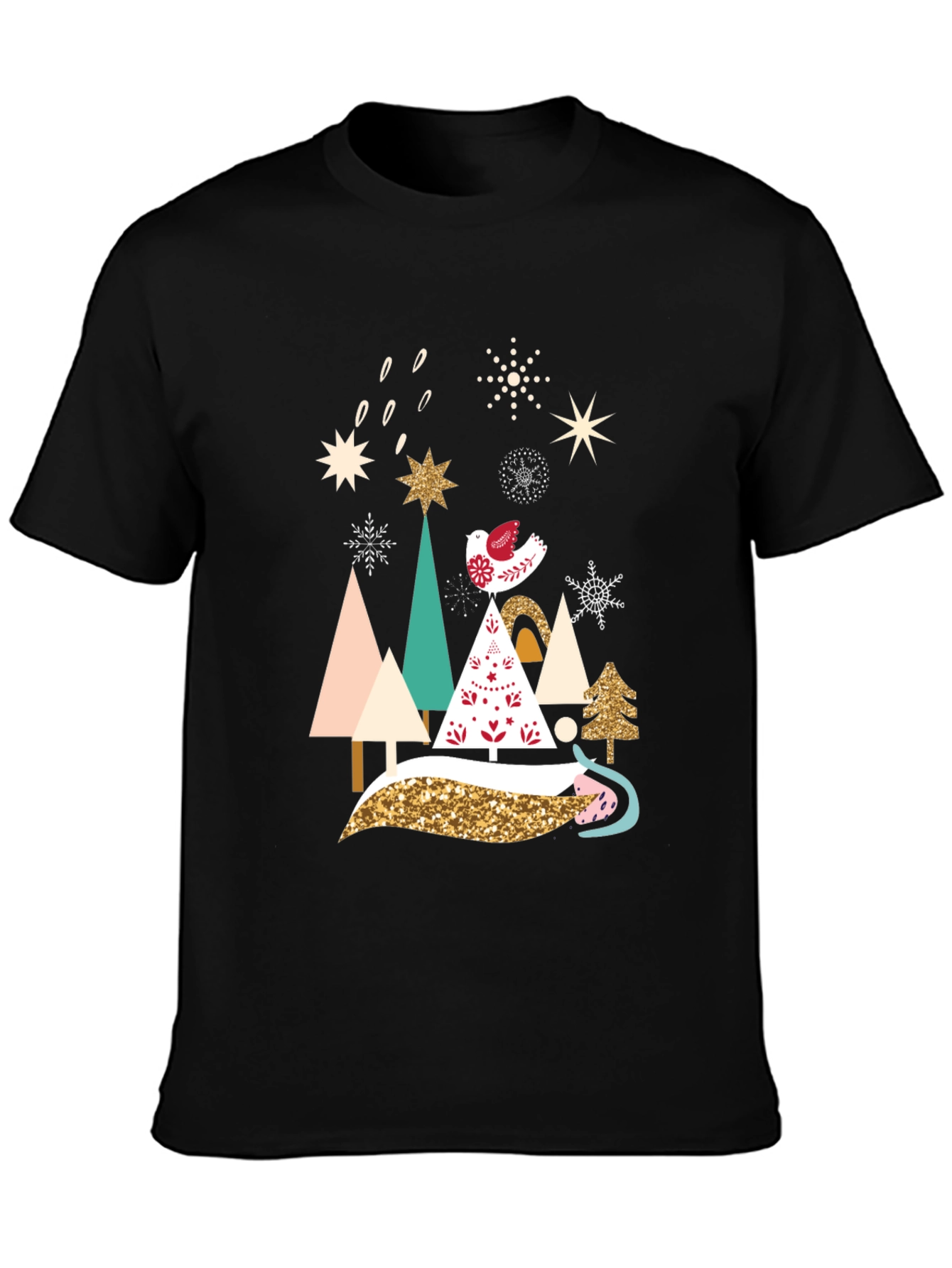 Festive Christmas Trees Graphic Tee