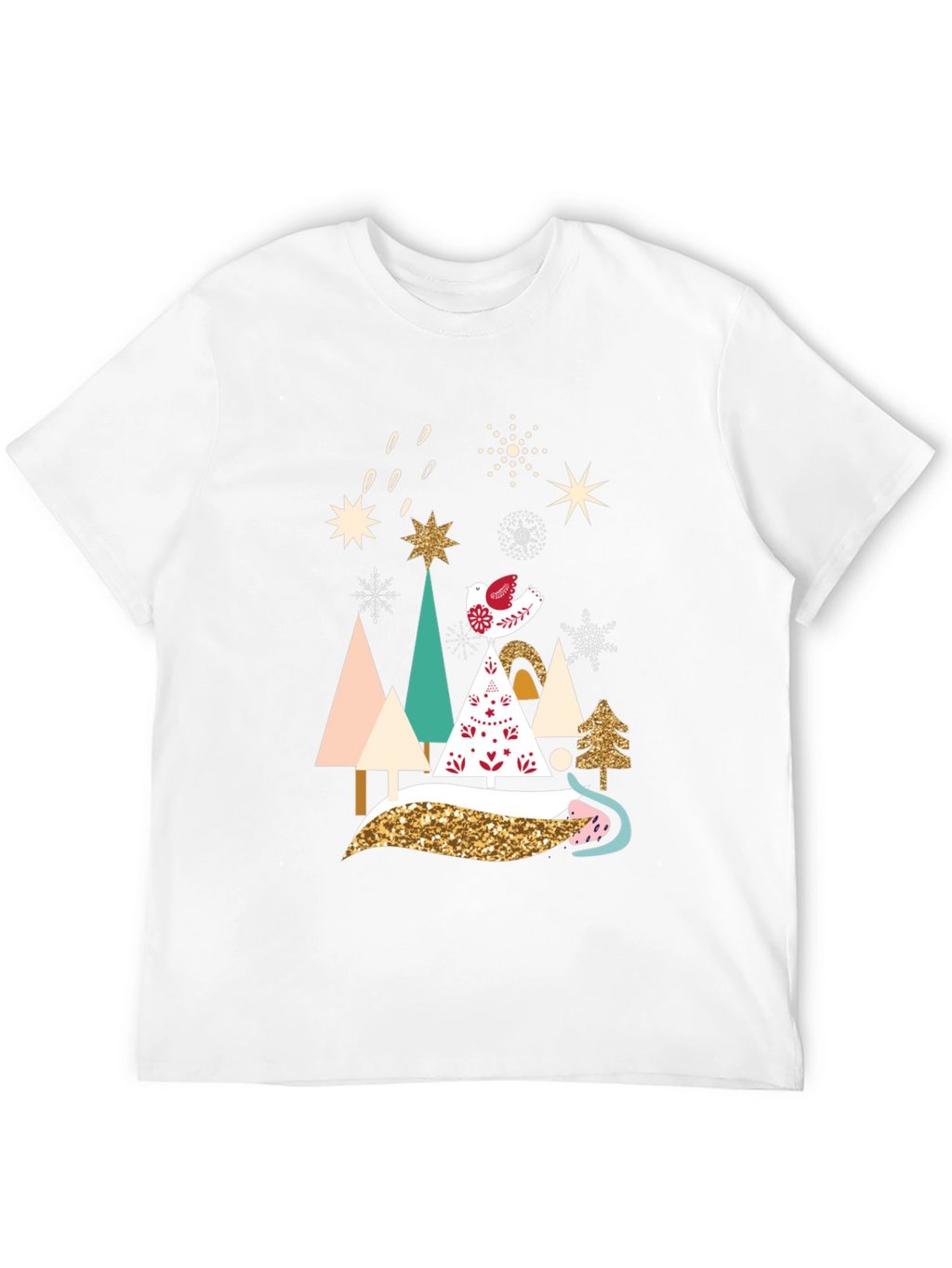Festive Christmas Trees Graphic Tee