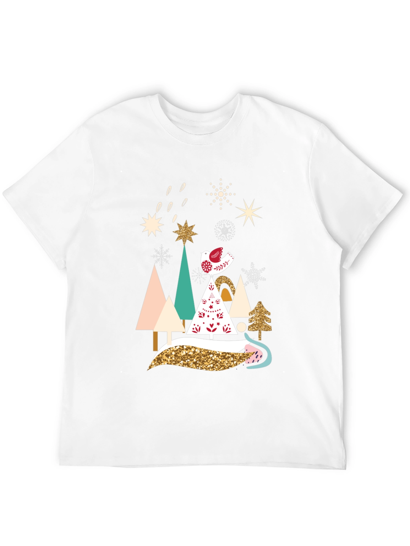 Festive Christmas Trees Graphic Tee