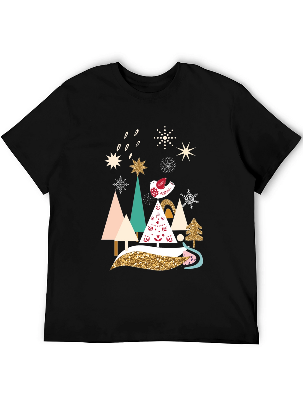 Festive Christmas Trees Graphic Tee