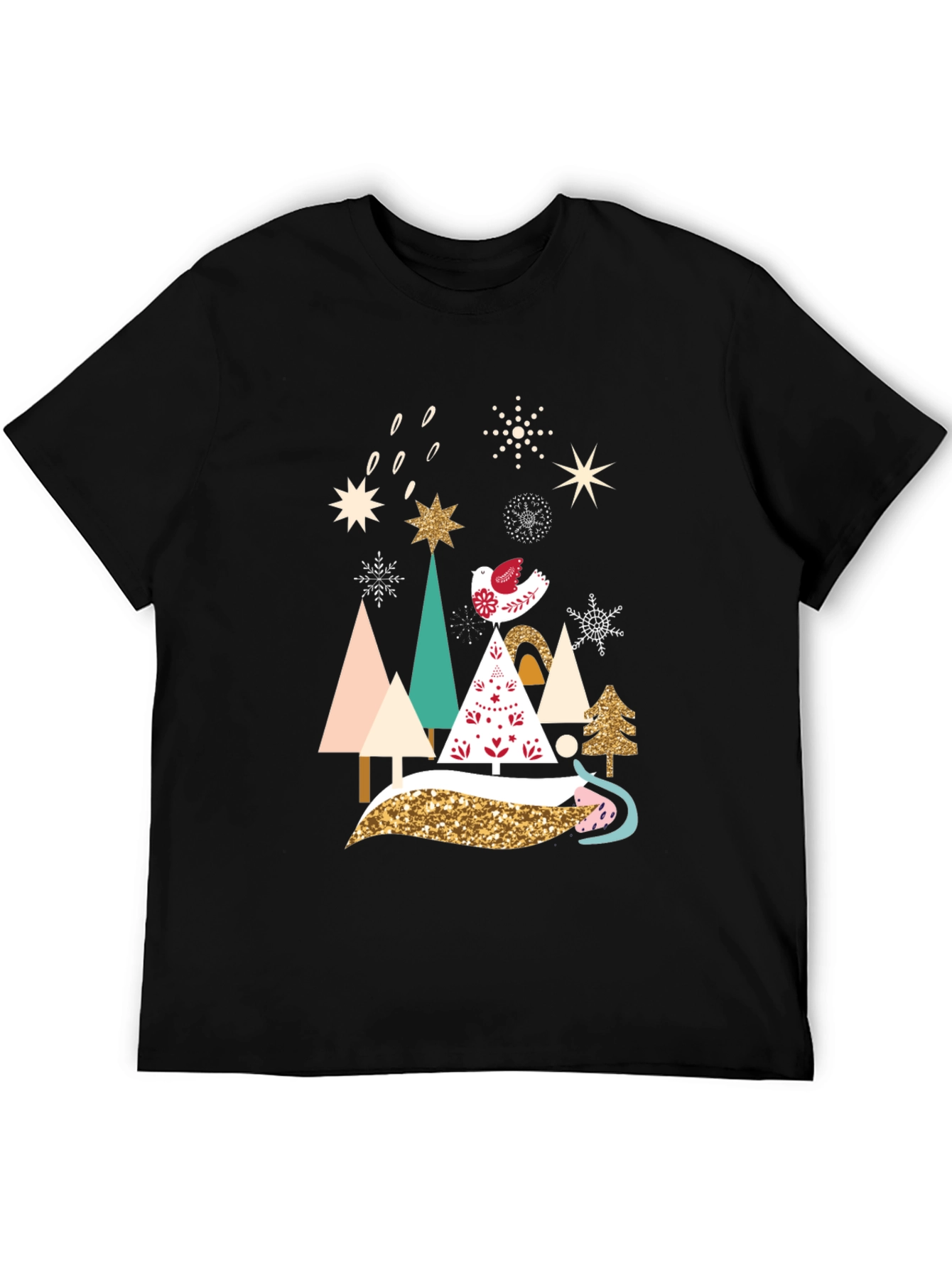 Festive Christmas Trees Graphic Tee