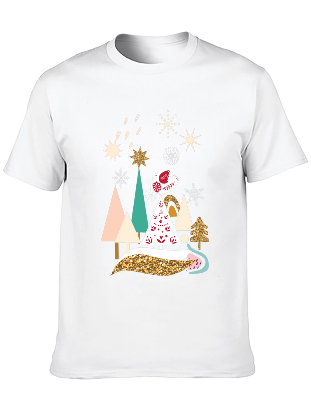 Festive Christmas Trees Graphic Tee