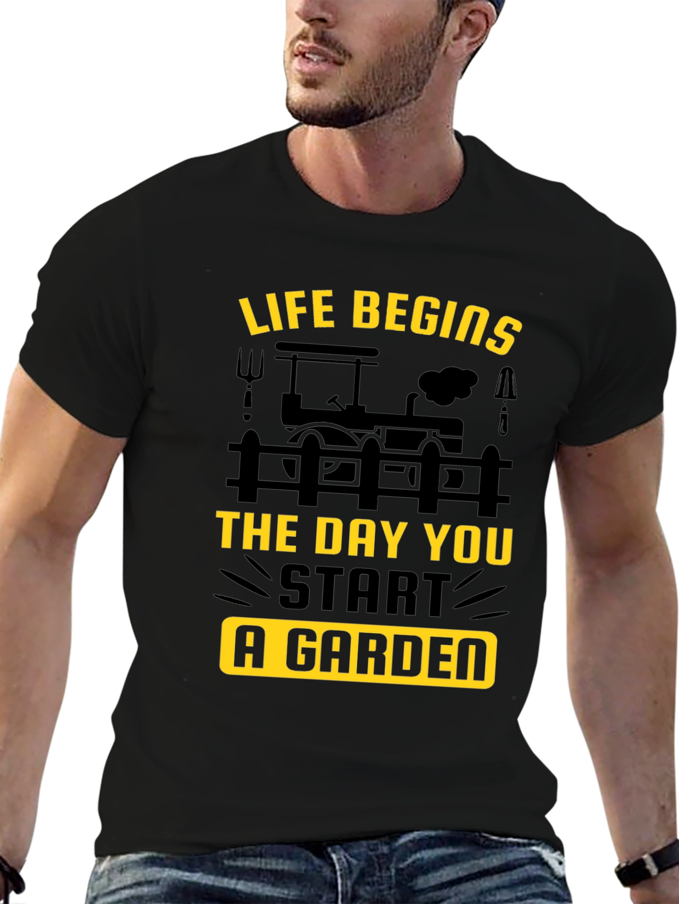 Gardening T-Shirt - Life Begins in the Garden