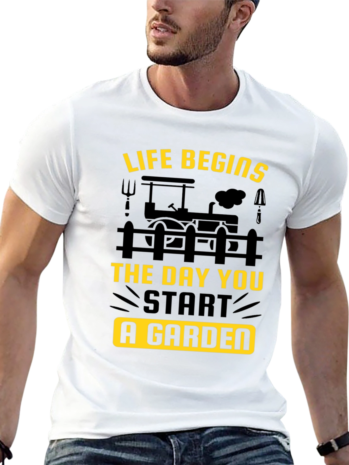 Gardening T-Shirt - Life Begins in the Garden