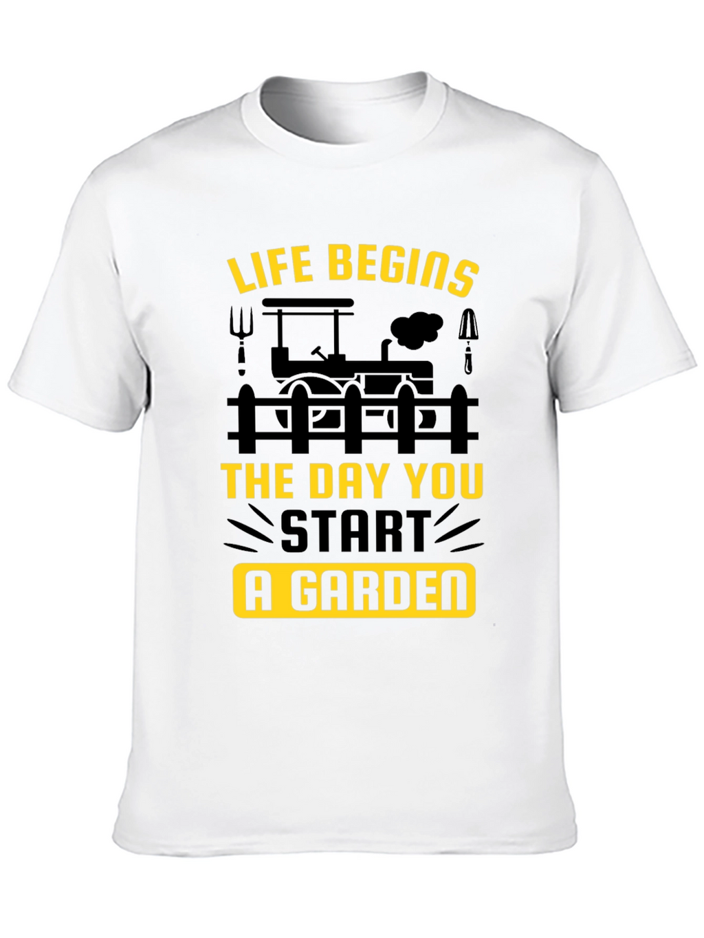 Gardening T-Shirt - Life Begins in the Garden