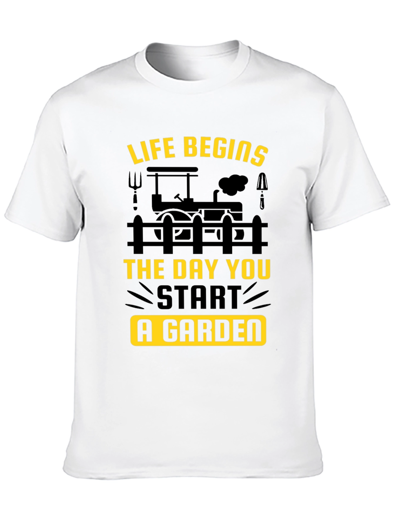Gardening T-Shirt - Life Begins in the Garden