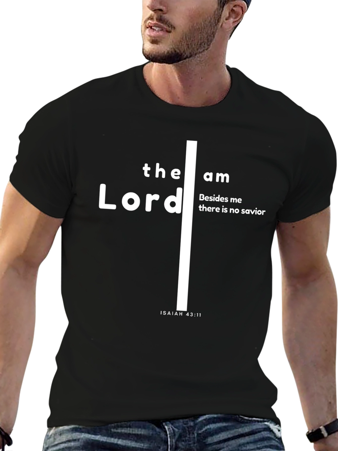 Faith-Inspired T-Shirt: Isaiah 43:11 Design