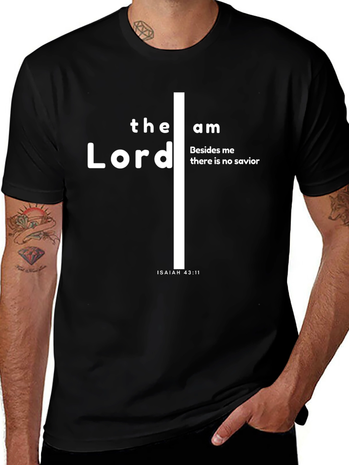Faith-Inspired T-Shirt: Isaiah 43:11 Design