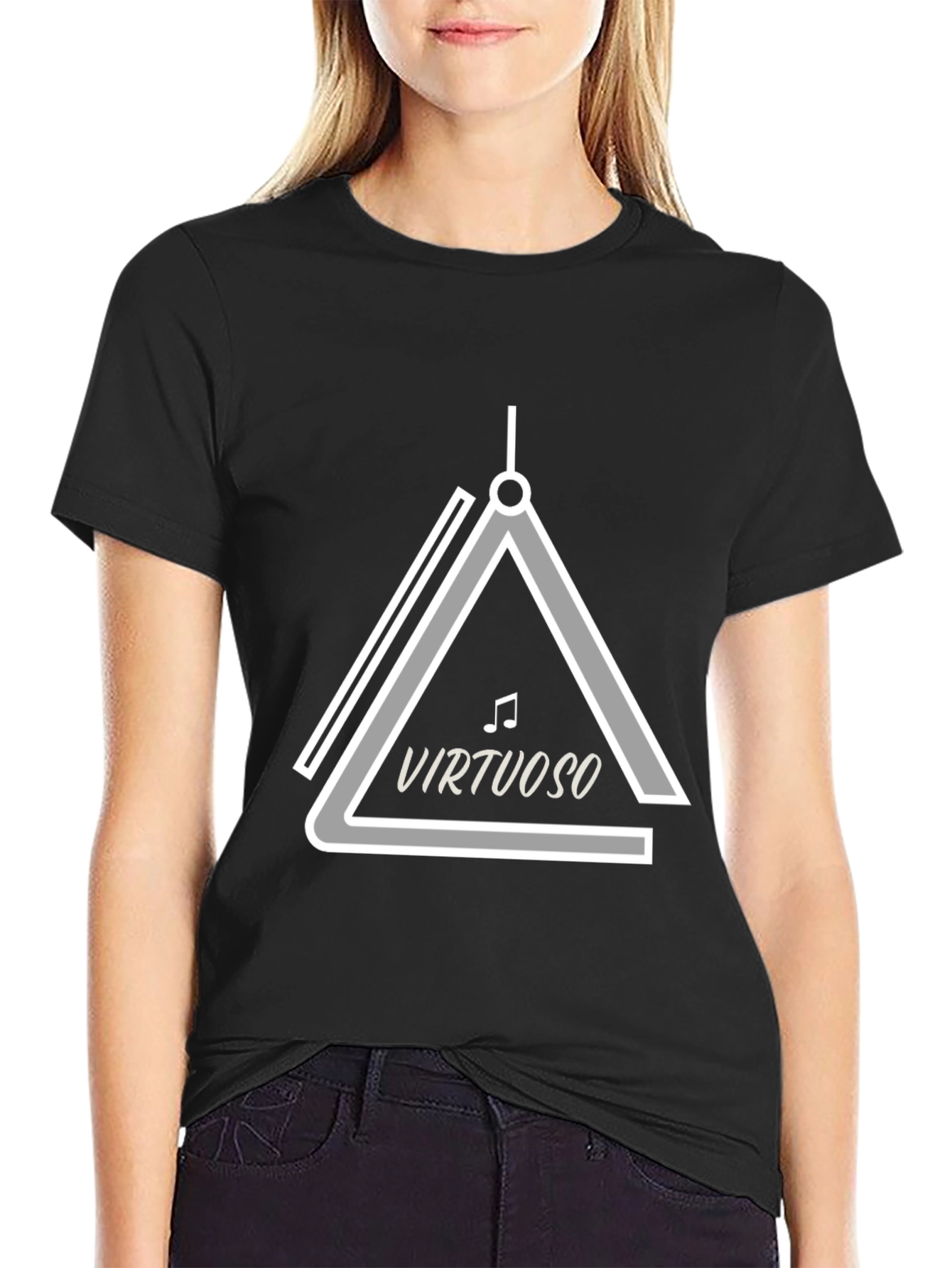 Virtuoso Music Lover T-Shirt - Triangle Musical Instrument Design