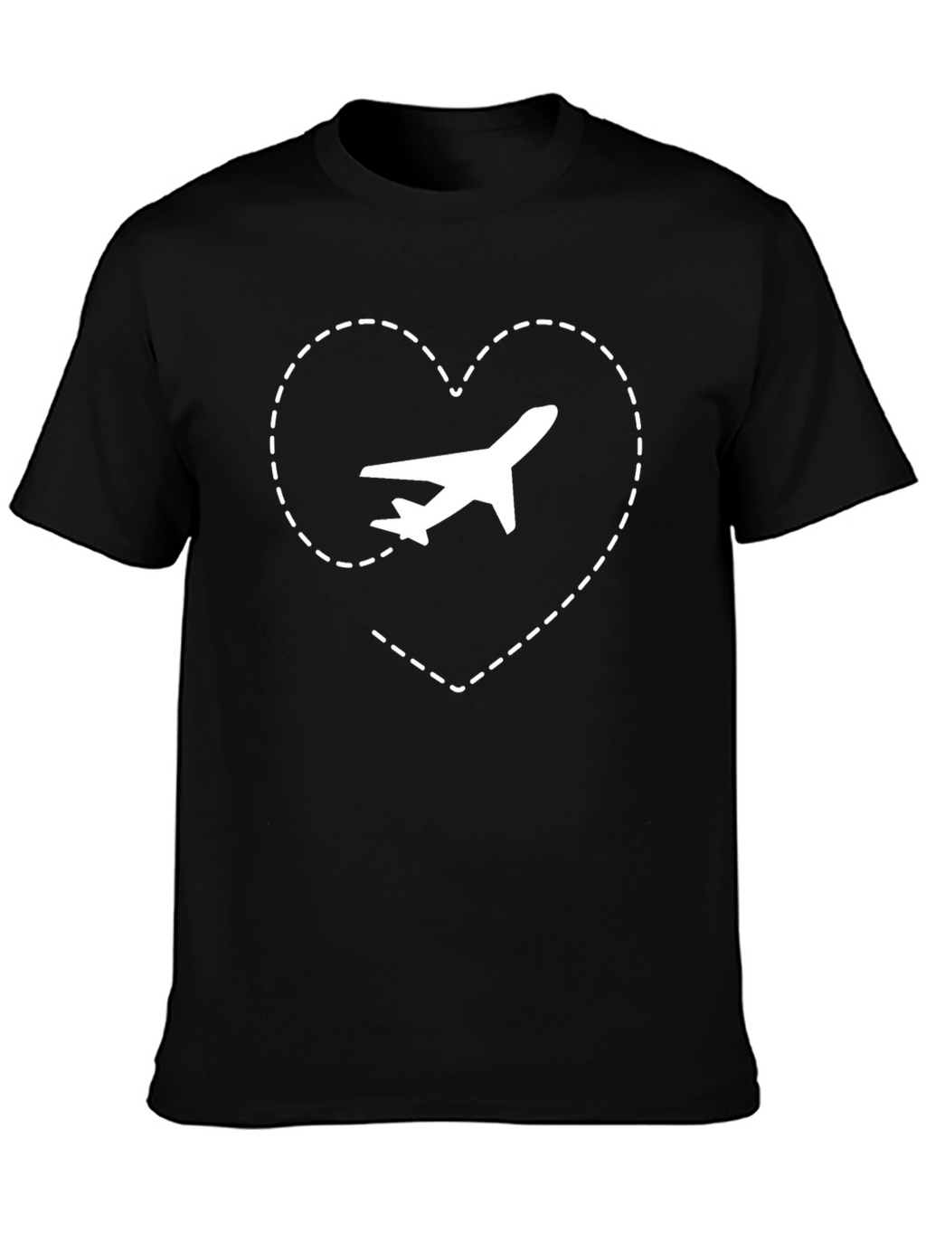 Travel Lover T-Shirt - Airplane Heart Design
