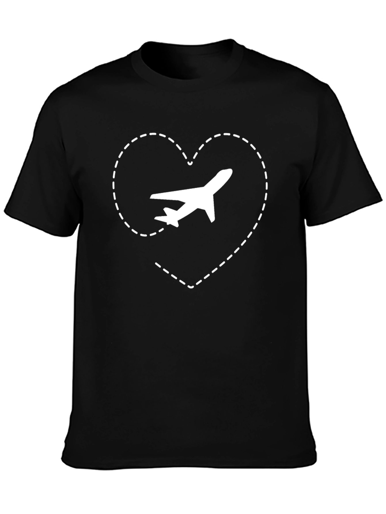 Travel Lover T-Shirt - Airplane Heart Design