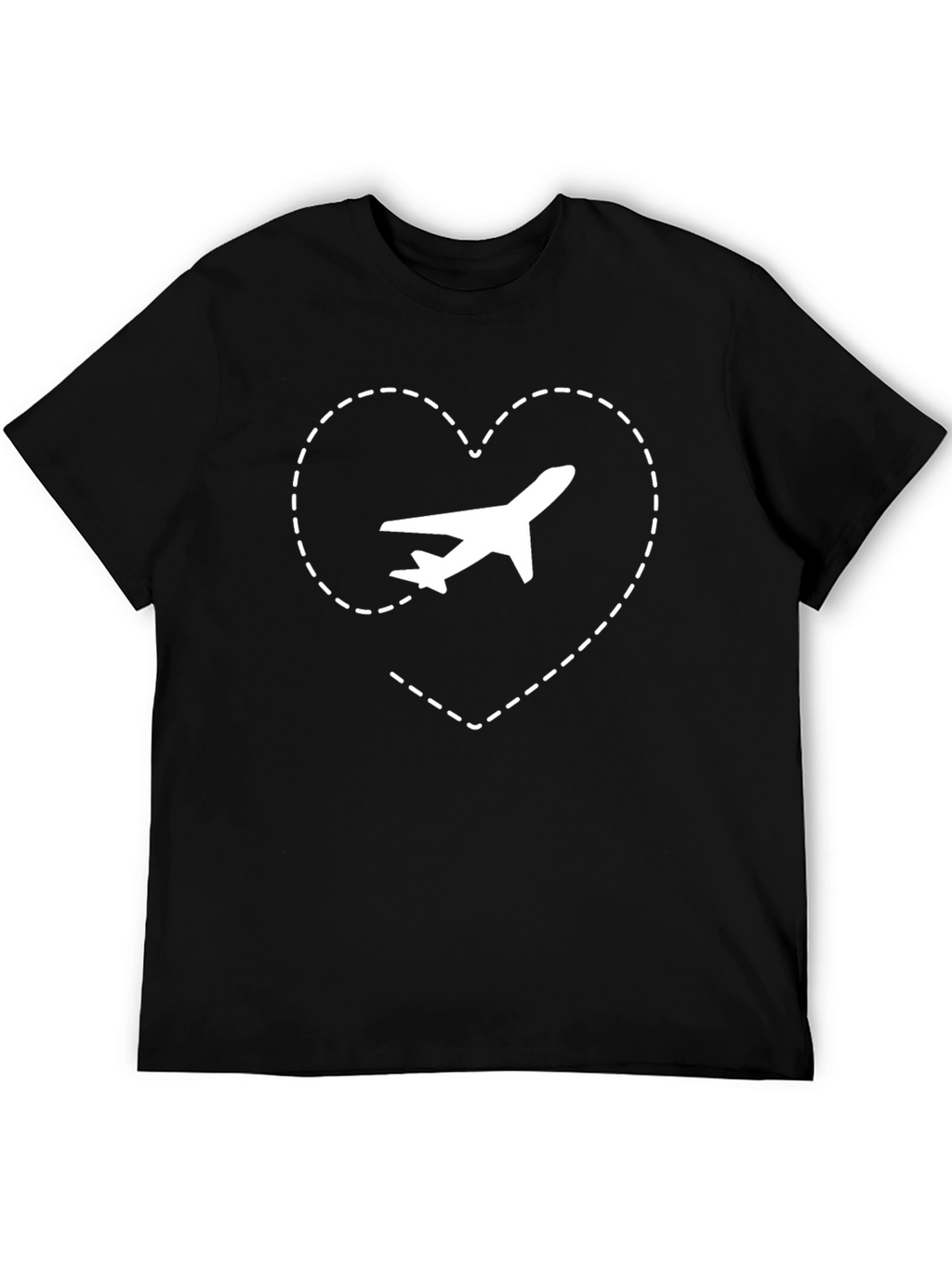 Travel Lover T-Shirt - Airplane Heart Design
