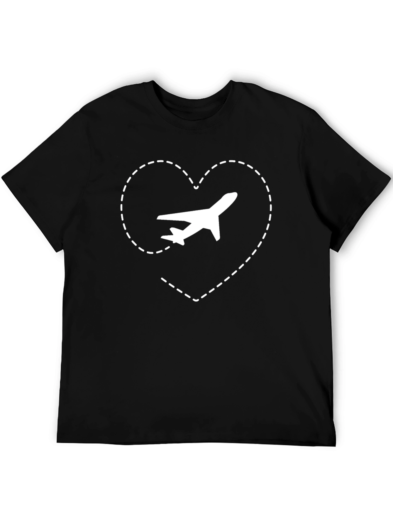 Travel Lover T-Shirt - Airplane Heart Design