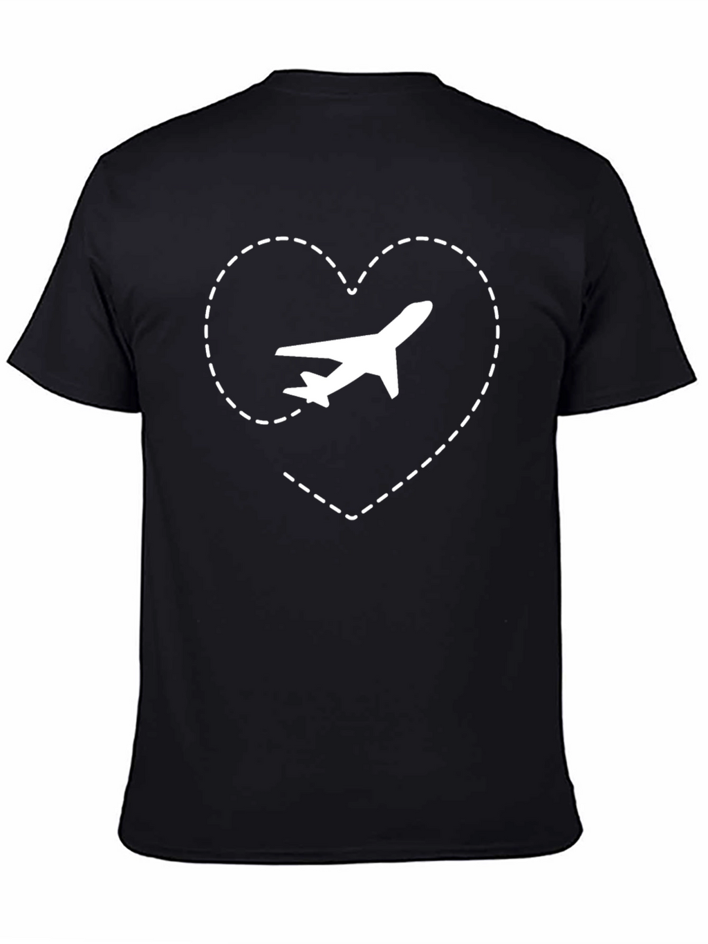 Travel Lover T-Shirt - Airplane Heart Design
