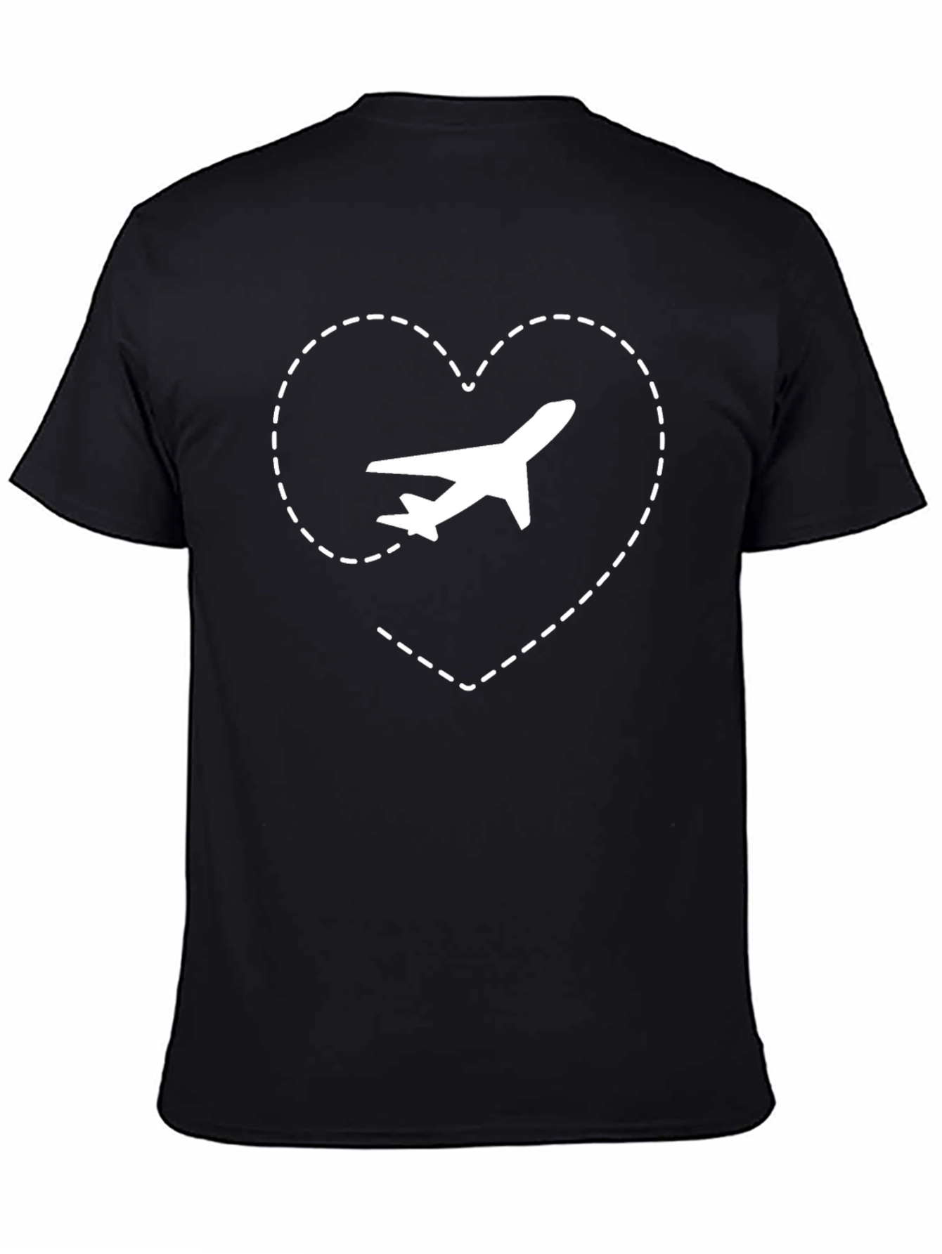 Travel Lover T-Shirt - Airplane Heart Design