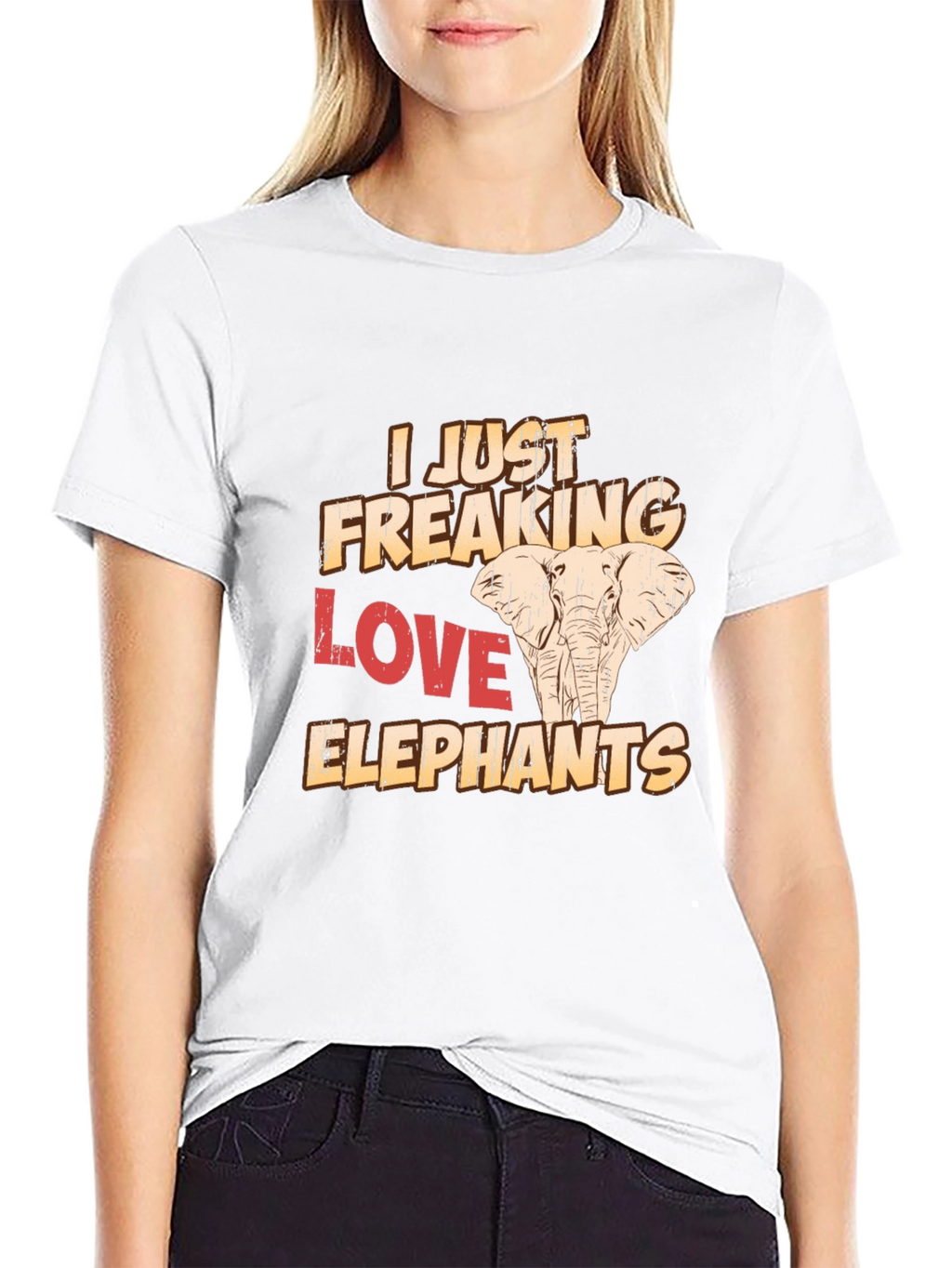 I Just Freaking Love Elephants T-Shirt