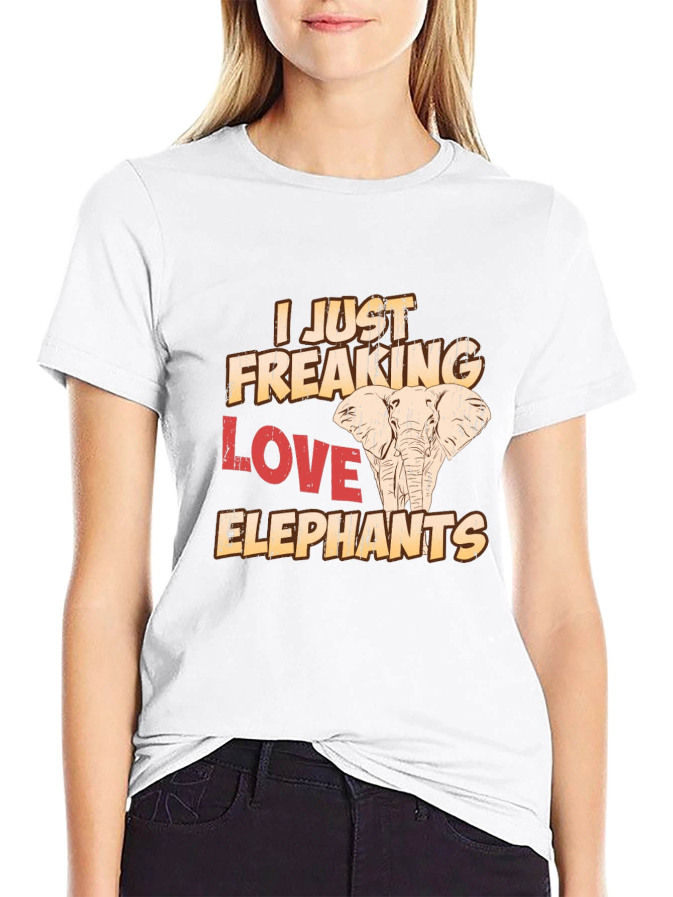 I Just Freaking Love Elephants T-Shirt