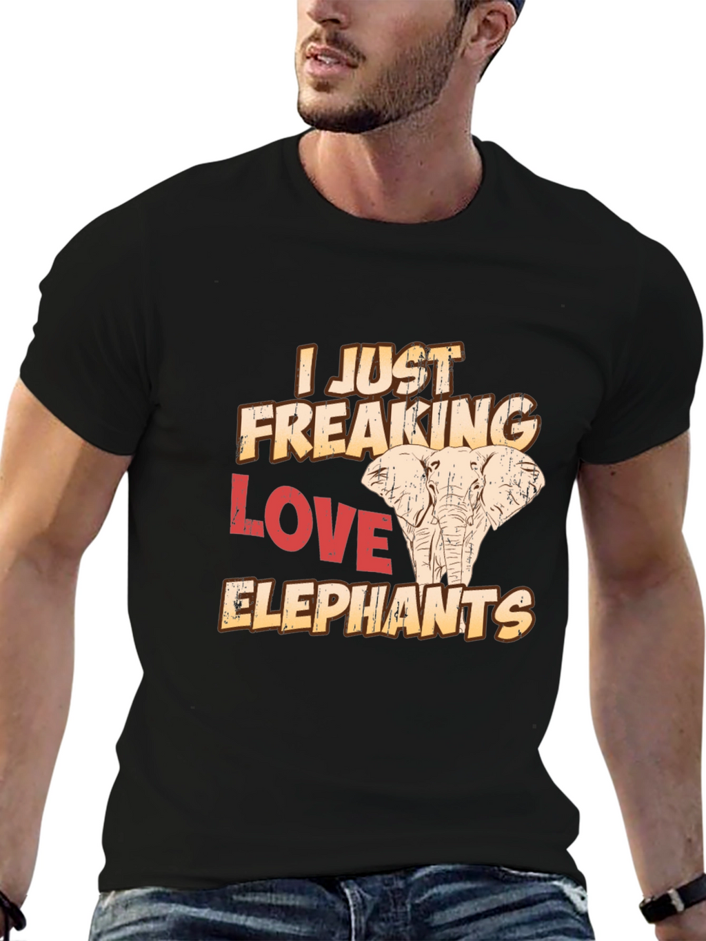 I Just Freaking Love Elephants T-Shirt