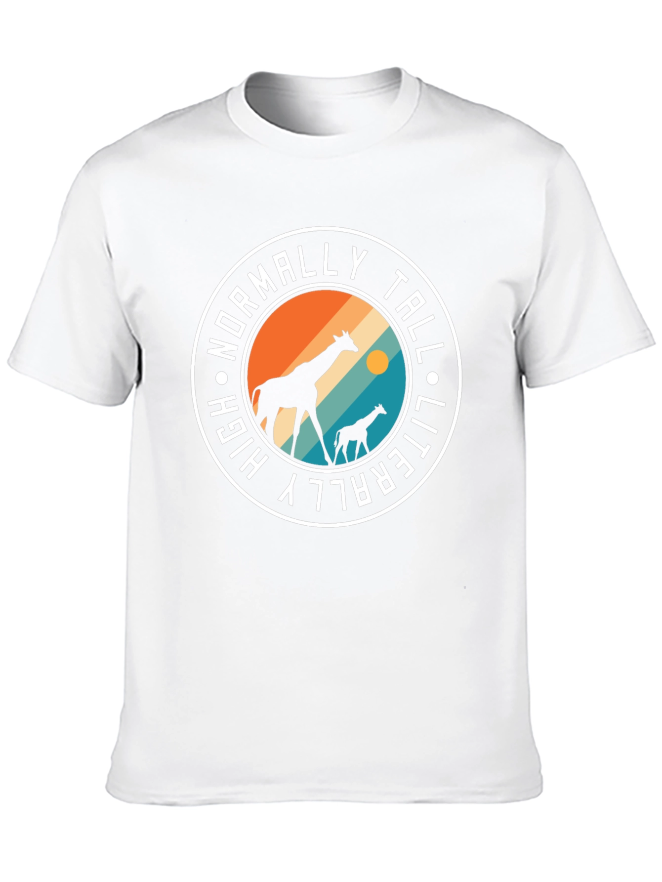High Giraffe Tee: Normally Tall Literally High