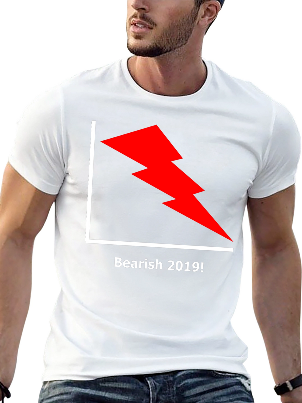 Bearish 2019 Graphic Tee - Black Cotton