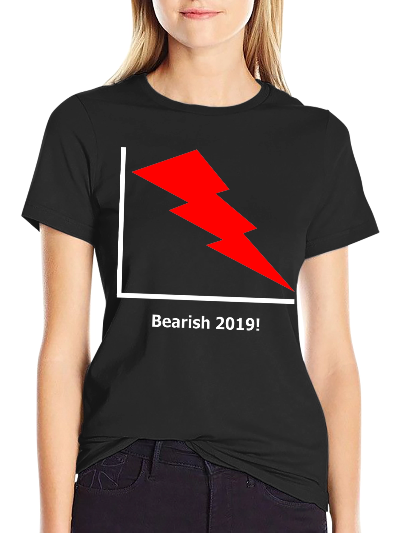 Bearish 2019 Graphic Tee - Black Cotton