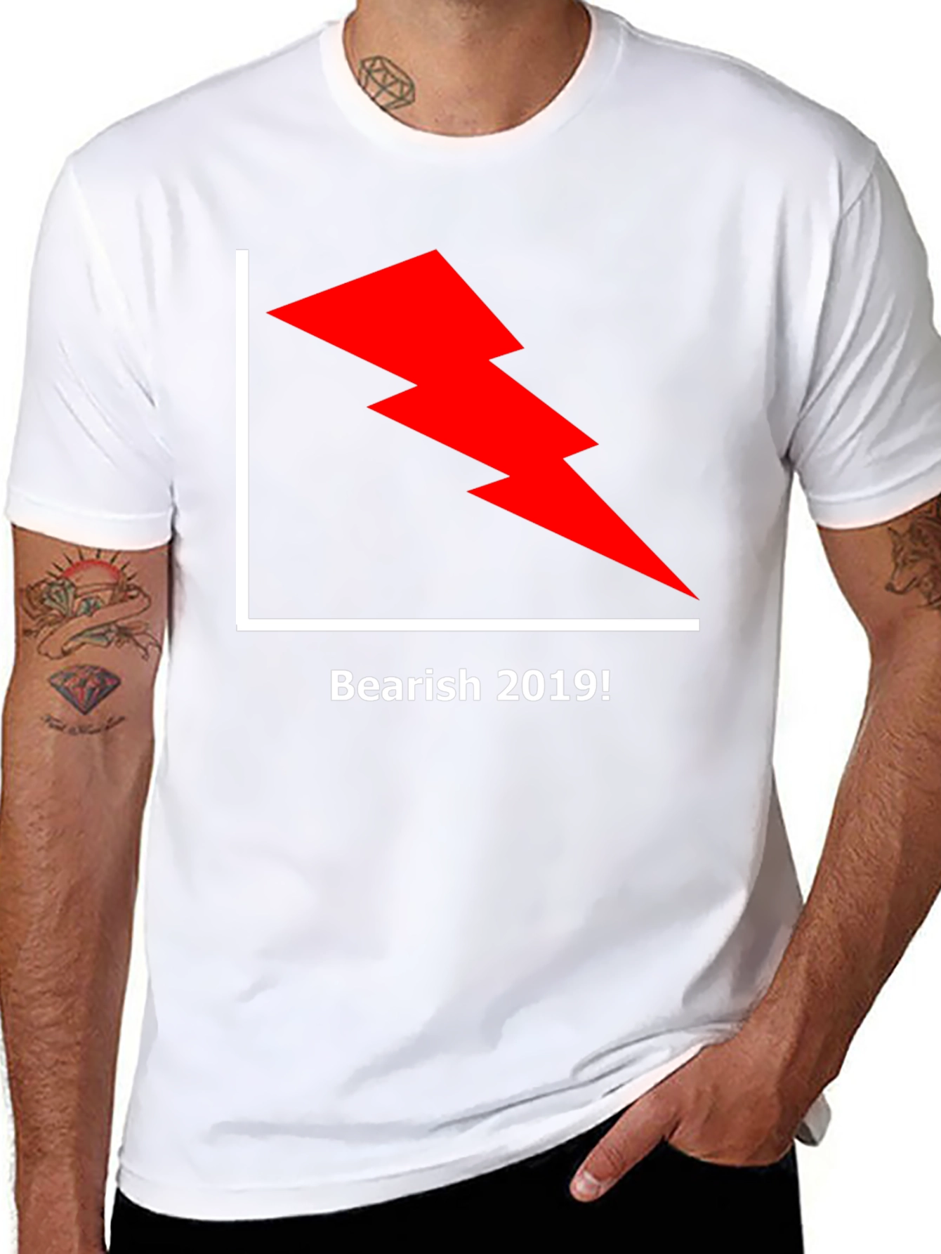 Bearish 2019 Graphic Tee - Black Cotton