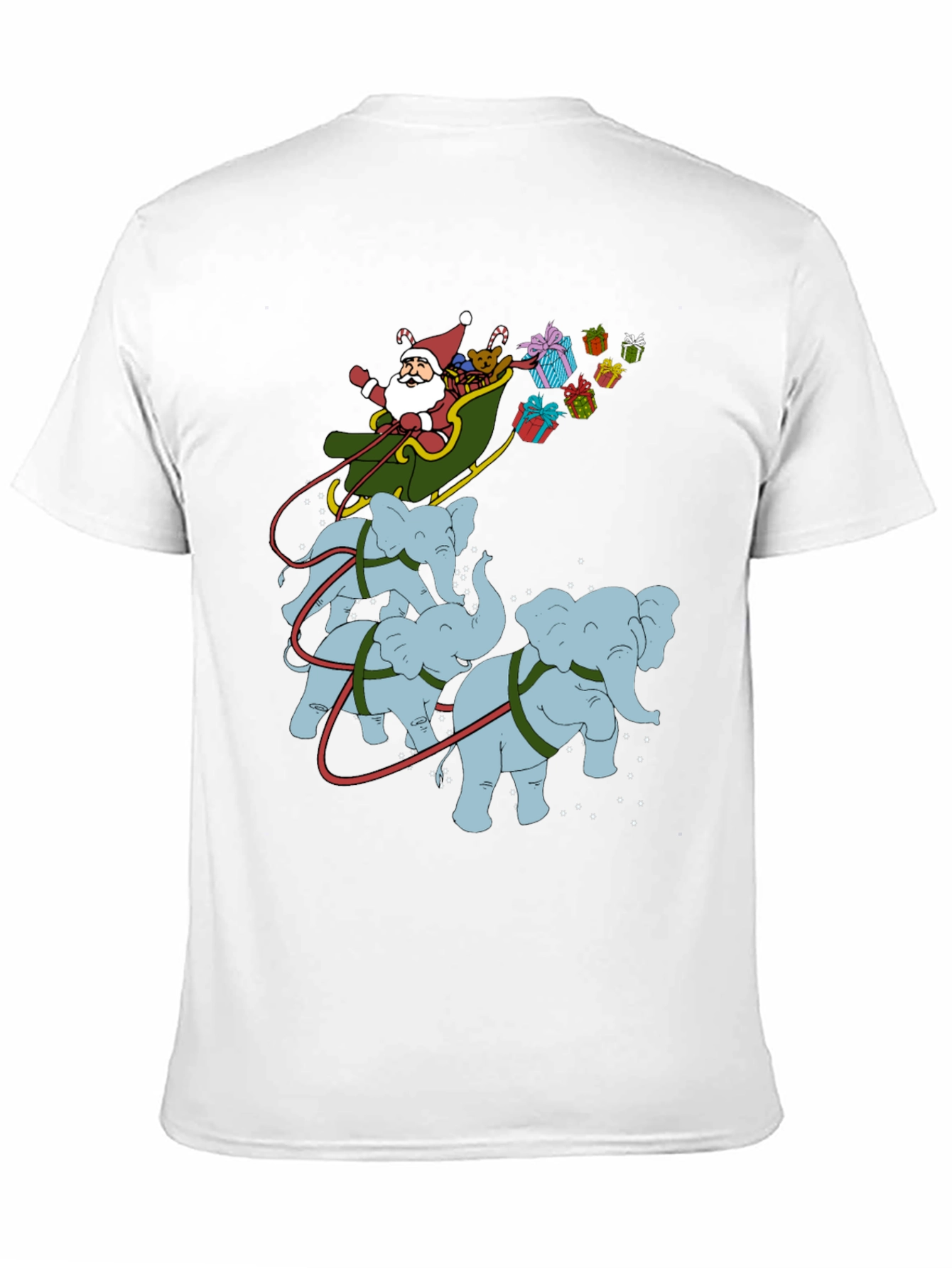 Santa Elephant Christmas T-Shirt