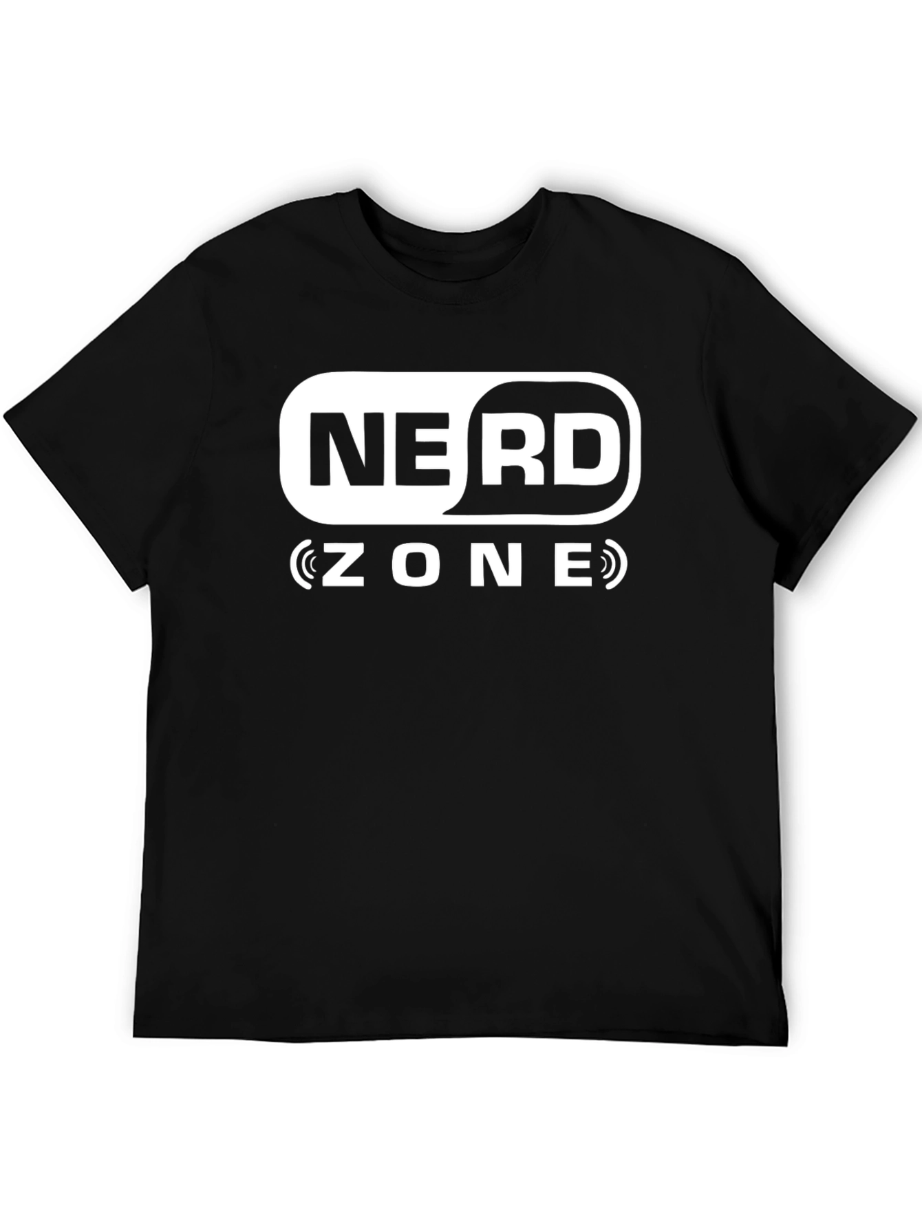 Nerd Zone Black Graphic T-Shirt