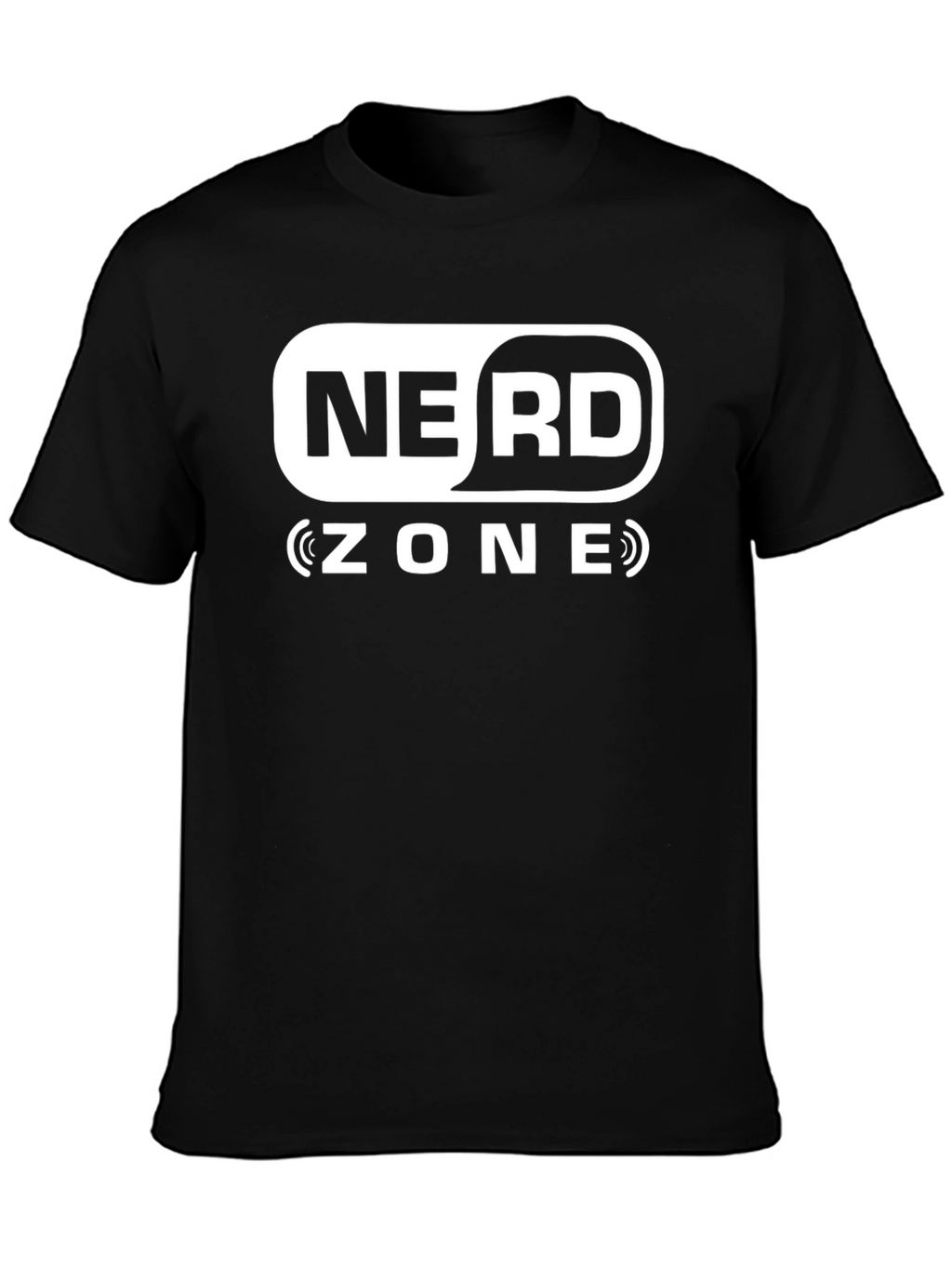 Nerd Zone Black Graphic T-Shirt
