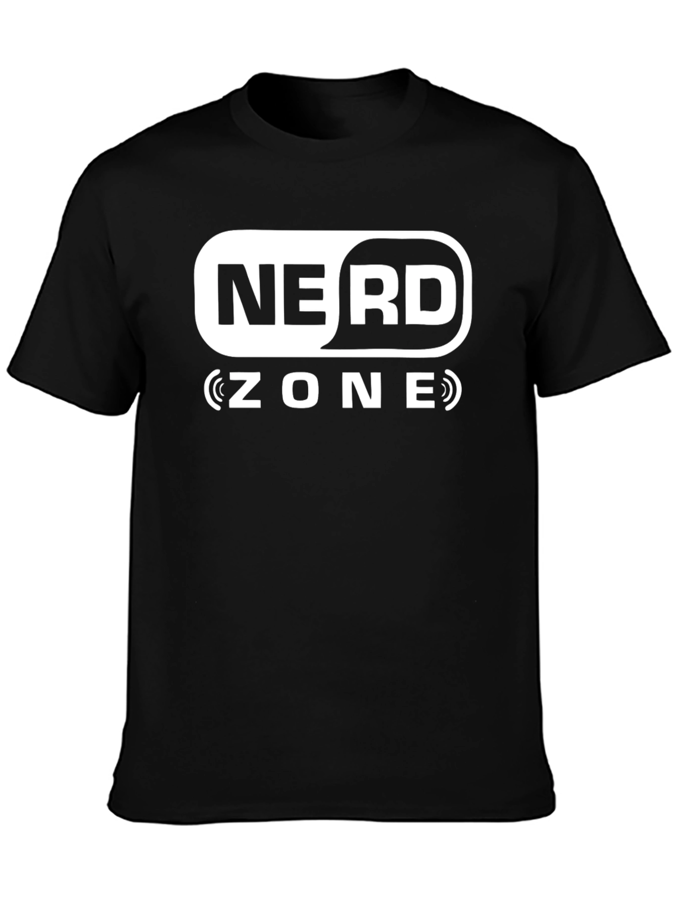 Nerd Zone Black Graphic T-Shirt