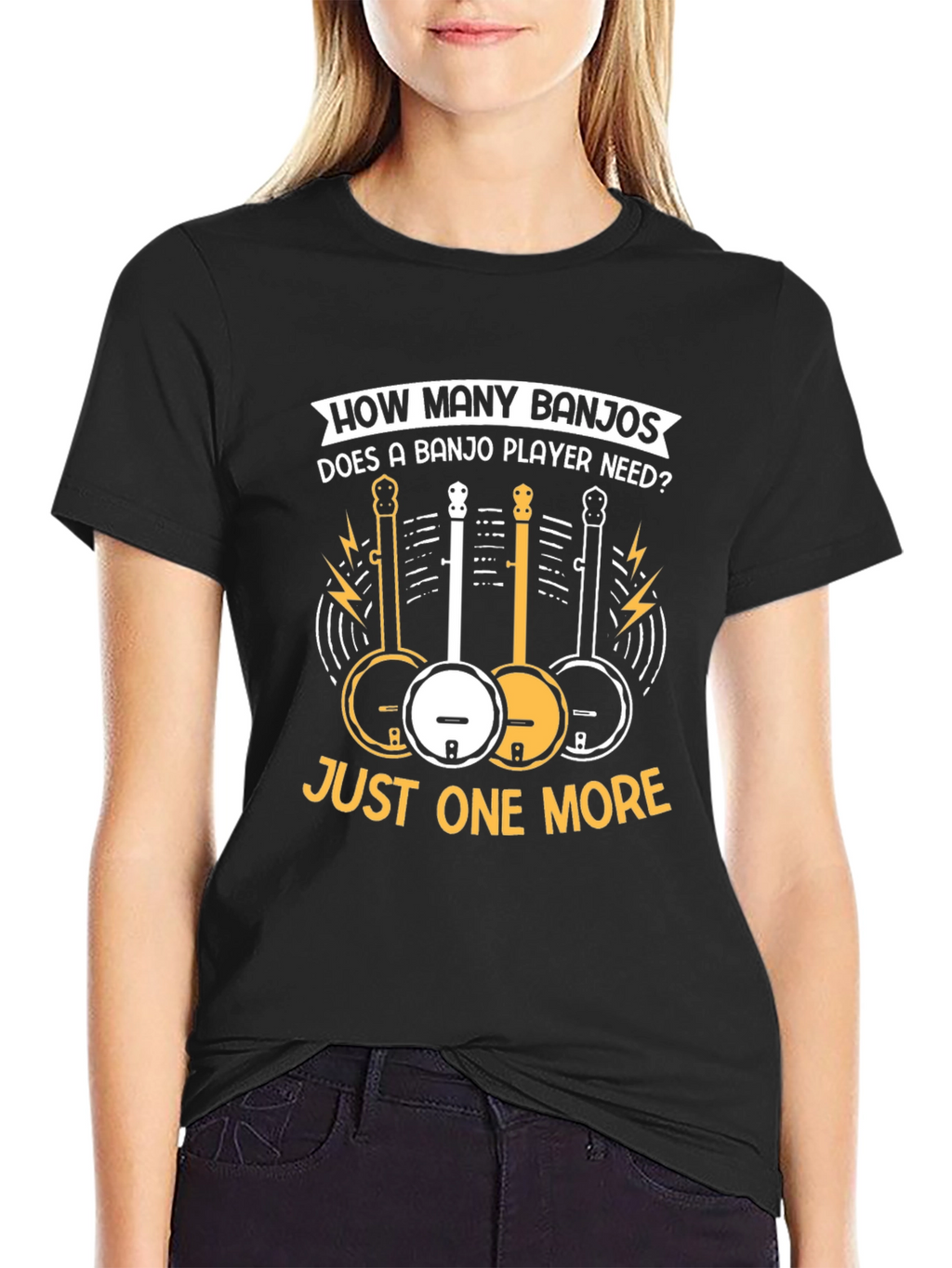 Banjo Player Graphic T-Shirt
