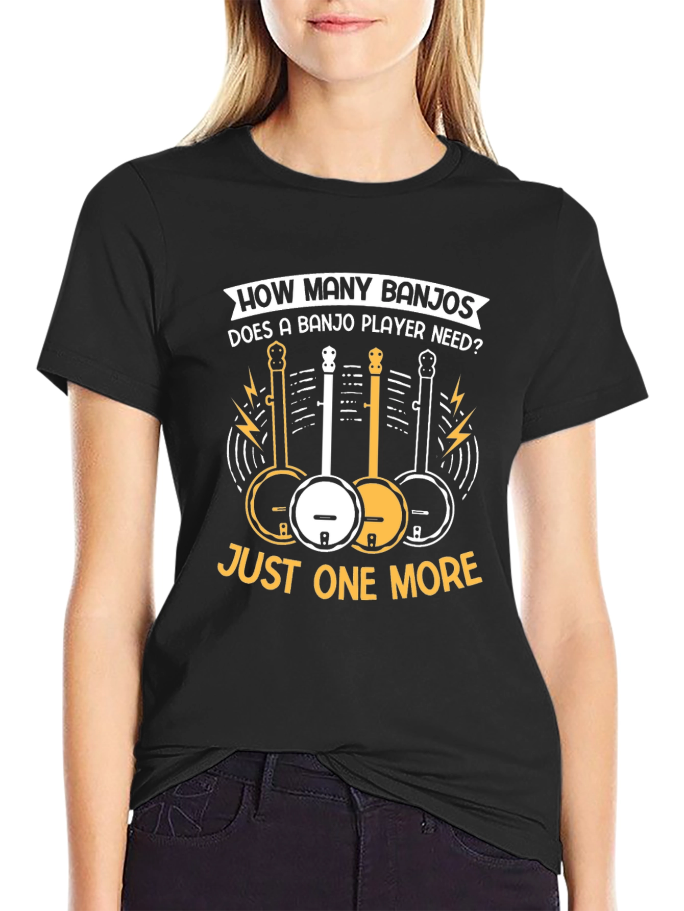 Banjo Player Graphic T-Shirt