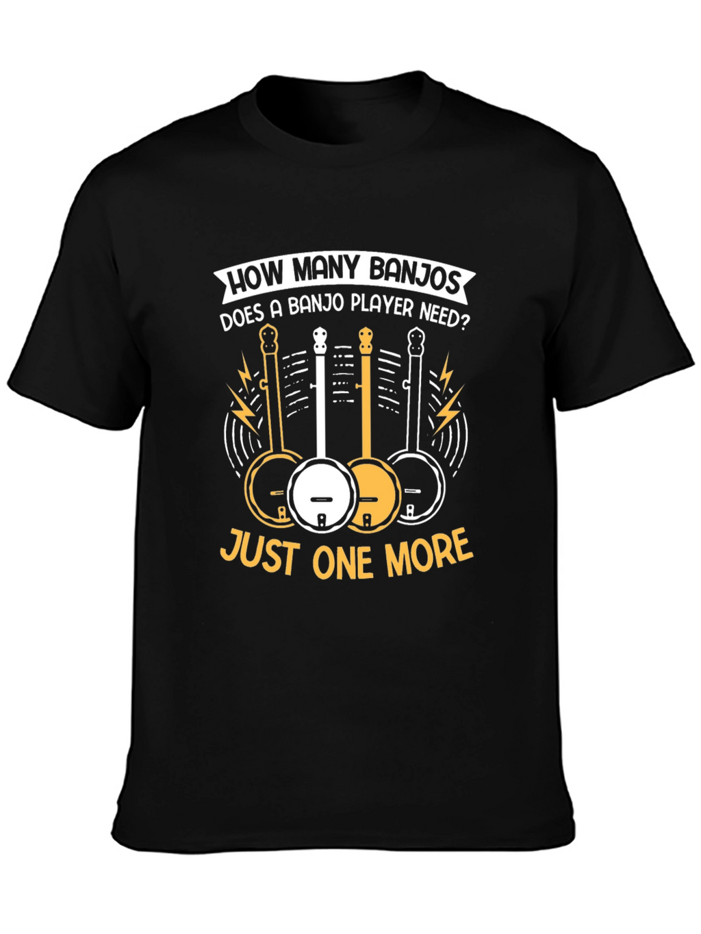 Banjo Player Graphic T-Shirt