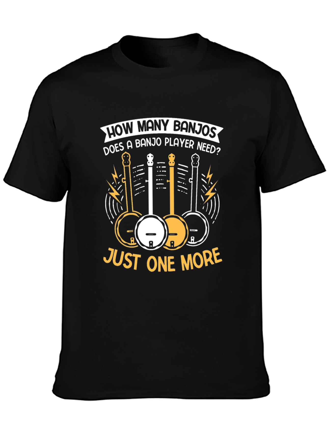 Banjo Player Graphic T-Shirt