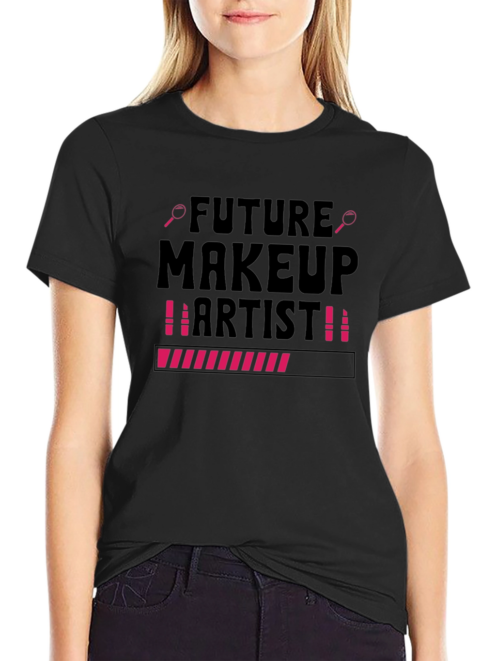 Future Makeup Artist T-Shirt Beauty Loading Tee