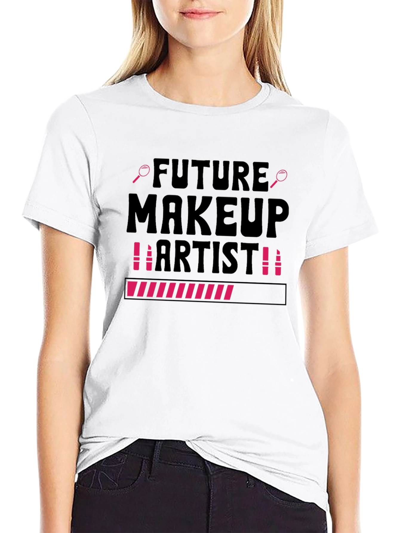 Future Makeup Artist T-Shirt Beauty Loading Tee